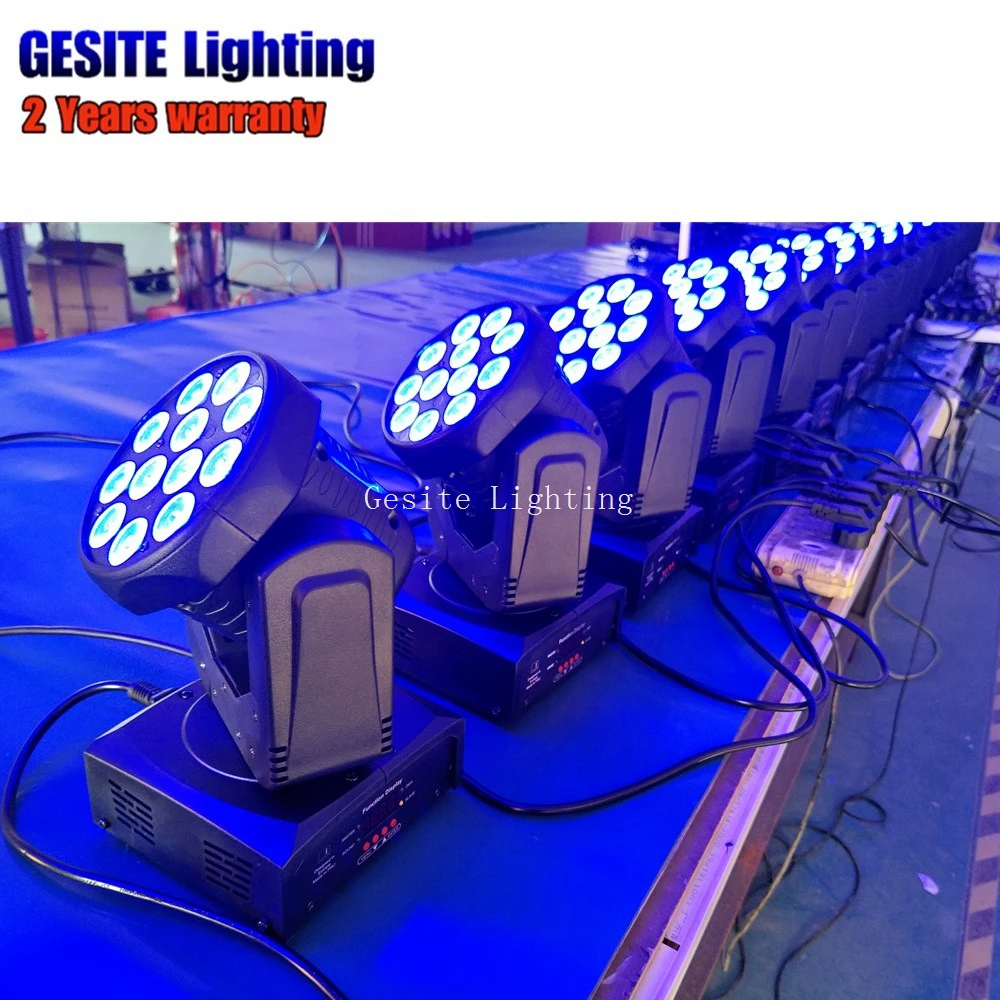 Cabeça de Luz para o Clube Luz em Movimento 2017 Novo Design 12 Pcs 8 w Rgbw 4in1 Levou da Dj Palco Discoteca. 18 2017 Novo design 12 pcs 8 w