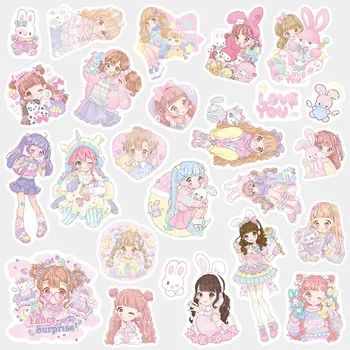 

Cute Kawaii Cartoon Unicorn Princess Girl Sticker Package Decorative Stationery Stickers Scrapbooking DIY Diary Album Scrapbook