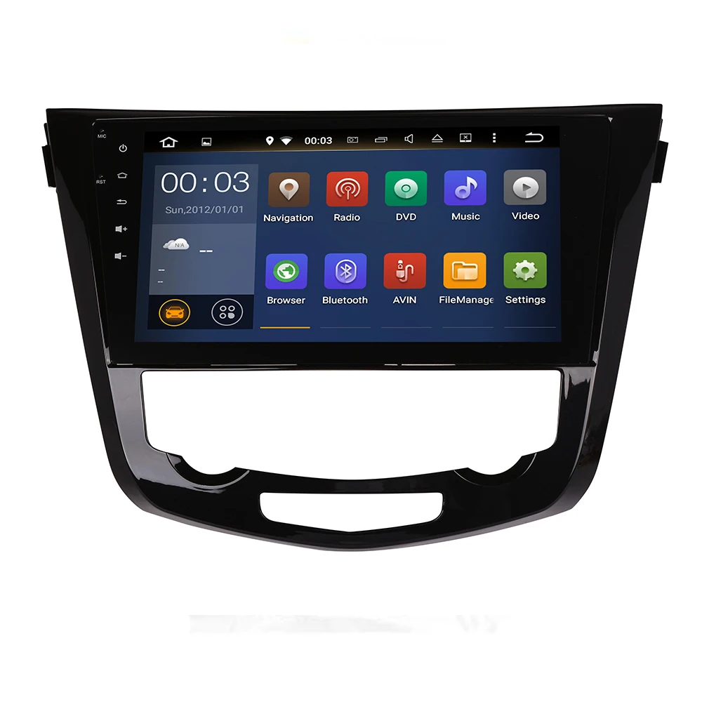 Top 2 DIN 10.2"Android 9.0 octa core px5 Car Radio Stereo GPS Navigation Head Unit For 2013 2014-2019 Nissan QashQai X-Trail 1