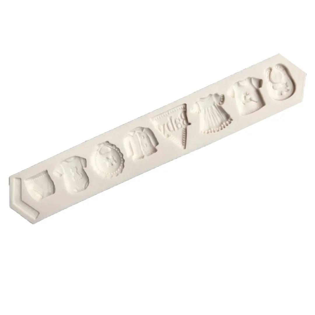 Baby Clothes Silicone Cake Fondant Mould Chocolate Baking Decoration Mold DIY Cake Mold