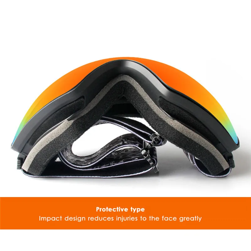 تزلج نظارات مزدوجة طبقات UV400 مكافحة الضباب كبيرة قناع للتزلج نظارات التزلج الرجال النساء الثلوج على الجليد نظارات تزلج نظارات مزدوجة طبقات UV400 مكافحة الضباب كبيرة قناع للتزلج نظارات التزلج الرجال النساء الثلوج على الجليد نظارات