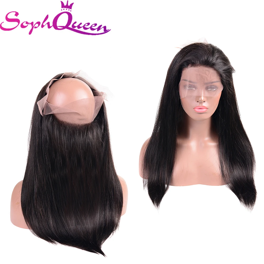 Соф queen 360 синтетический Frontal шнурка волос синтетическое закрытие Индийский прямые волосы Реми кружево заказ с сеткой с ребенком 100%
