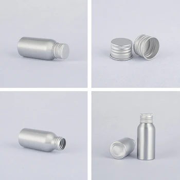

100ml Portable Aluminum Refillable Bottle With Screw Cap Empty Cosmetic Containers 100ml For Travel