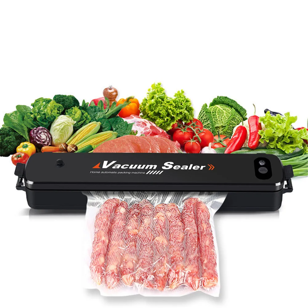 

Automatic Vacuum Sealer Saver Food Packing Sealing Machine 15Pcs Storage Bag Supermarket Portable Bag Sealer Keep Food Fresh