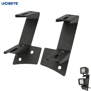

Dual A-Pillar Light Brackets Dual Lower Windshield LED Work Light Mounts Kit For 2007-2017 Jeep Wrangler JK / JKU
