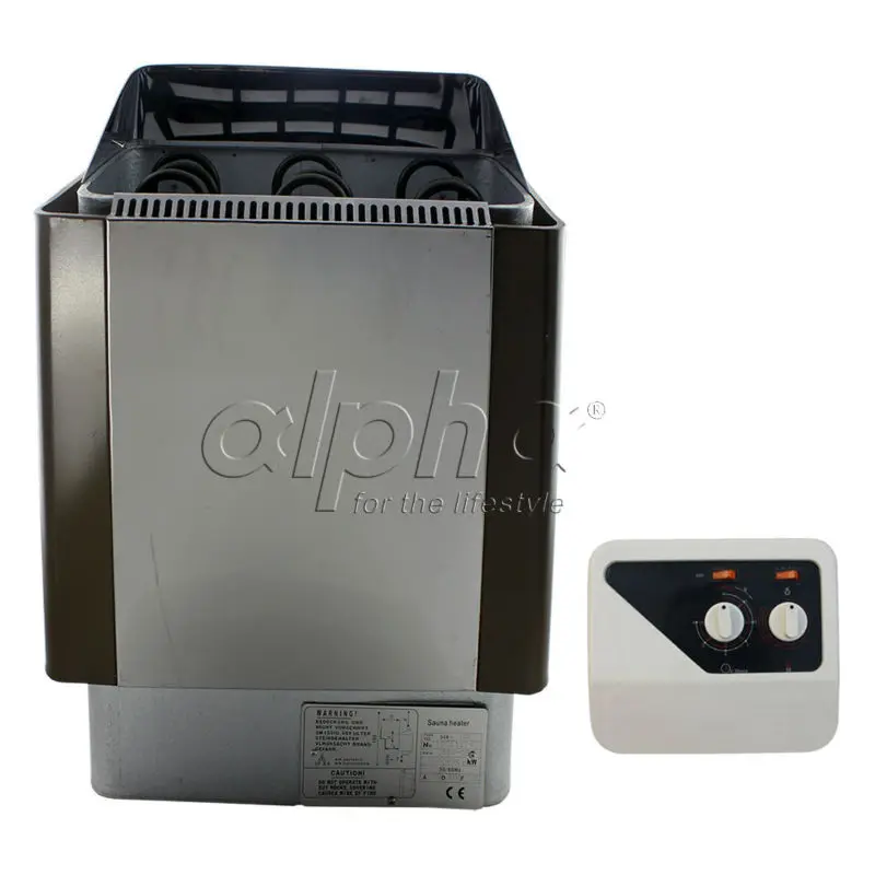  Free shipping9KW220-240V 50HZ Stainless steel sauna heater with switch controller comply with the C