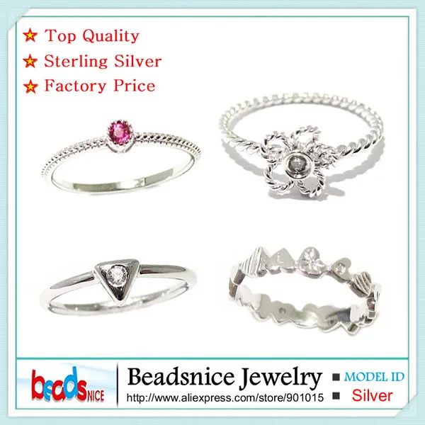 

Beadsnice stacking rings silver mix midi rings sets 925 silver gemstone rings unique design first knuckle rings ID:26769