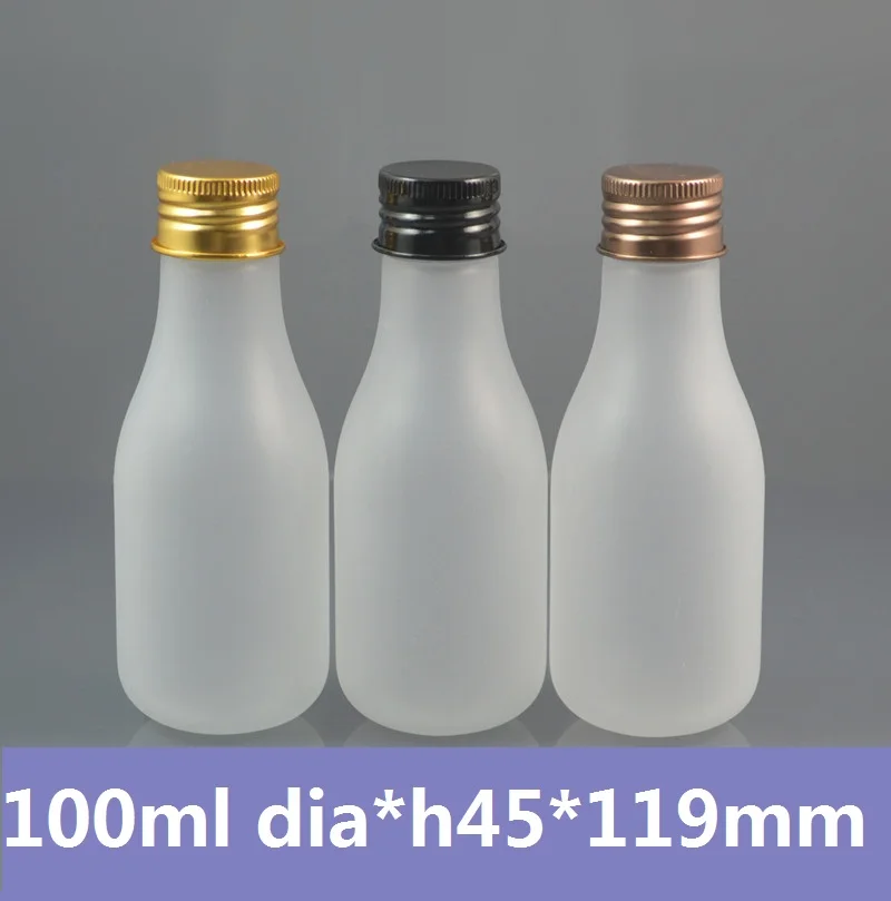 50pcs/lot 4oz 100ml Frosted herbal oils PET Bottle with