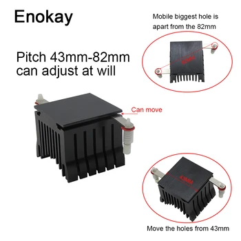 

Enokay 1pc 40x10mm Cooling Fan Heatsink DIY Northbridge Cooler South North Bridge Radiator for PC Computer
