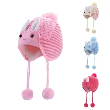 Дизайн, милая детская шапка, Детские мешковатые теплые вязаные зимние шерстяные шапки, вязаная Лыжная шапка с черепом, свободные шапки, детские шапки 1030