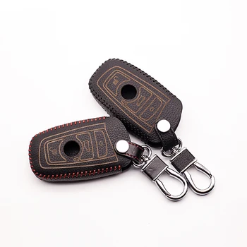 

Top layer leather Genuine Leather for BMW M3 M4 M5 M6 X1 X3 X5 X6 E36 E46 E81 E82 E87 E90 E92 3 buttons remote control