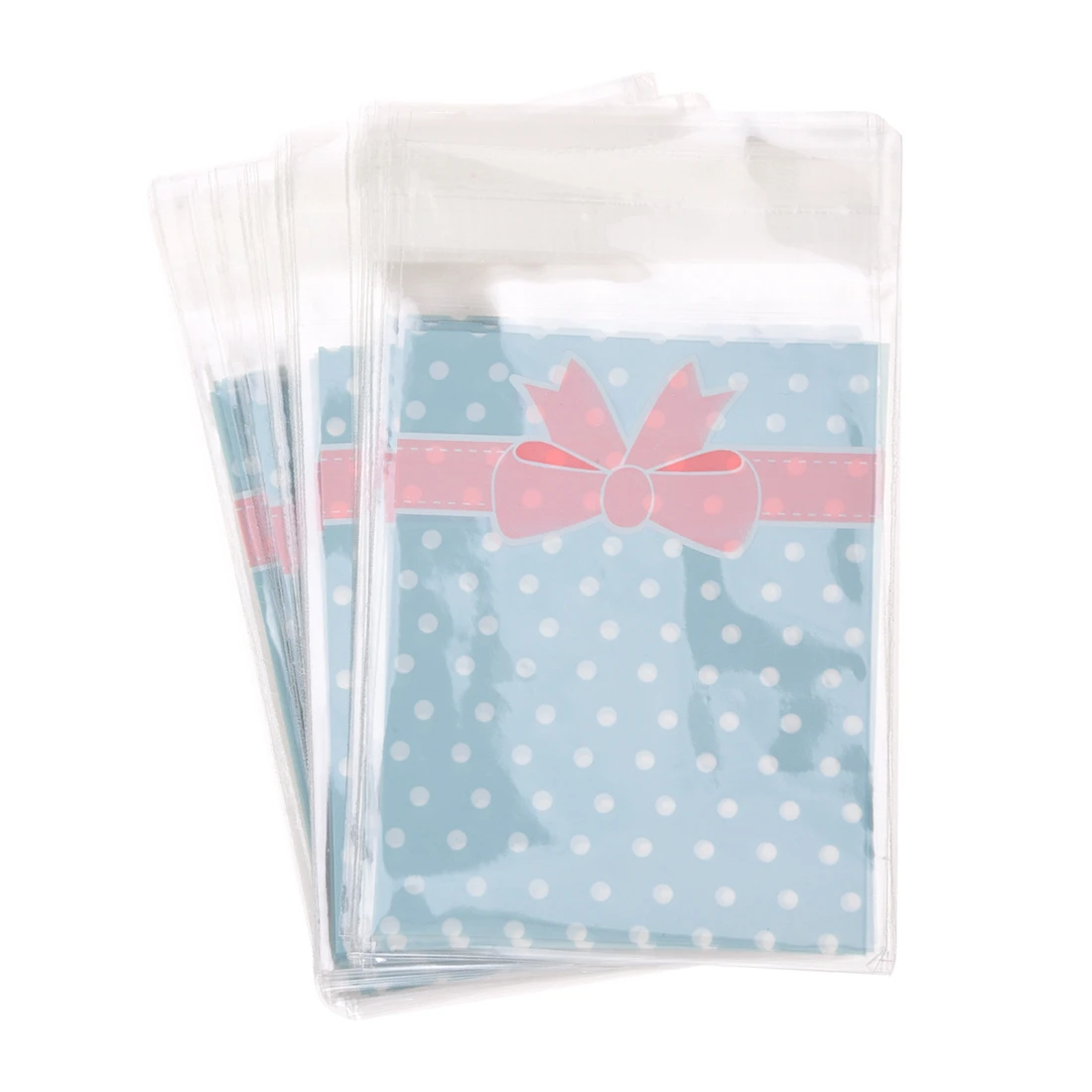 

50 in 1 Pouch Point Blue Bowtie Bag for Candy Sweet Cookie