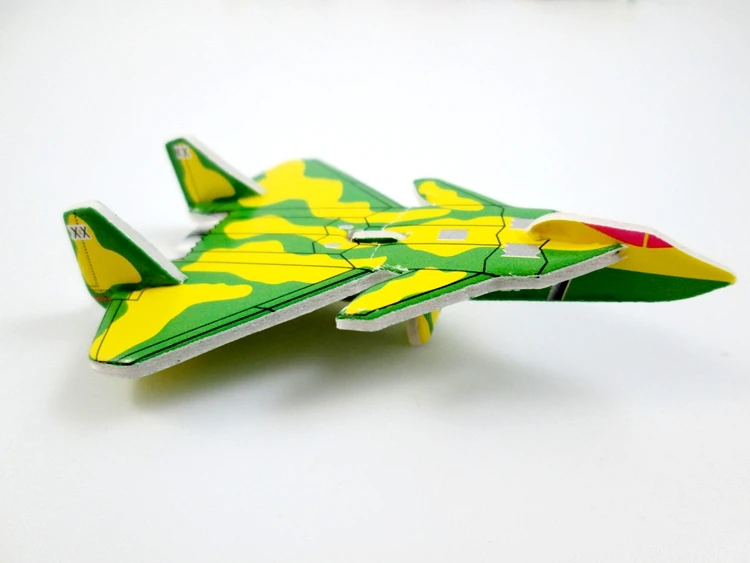18 шт./лот мини-истребитель самолет модель Бумажные 3D Пазлы игрушки для детей подарок интеллектуальные игрушки