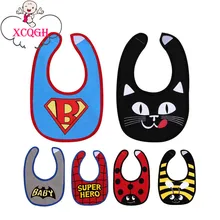 XCQGH хлопок мультфильм нагрудник животных слюнявчик полотенце тюрбан для младенцев детская еда водонепроницаемый нагрудники аксессуар для кормления