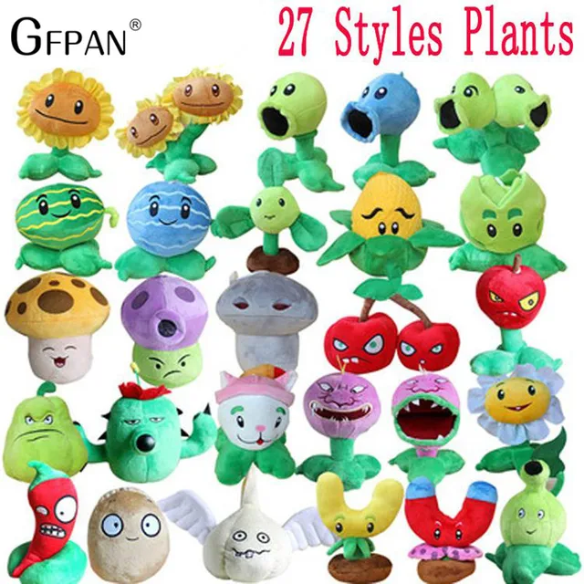 Special Price GFPAN 1PCS New Arrival 27 Styles Lovely Plush Toys Plants vs Zombies Soft Stuffed Toys Game Toy for Children Kids High Quality