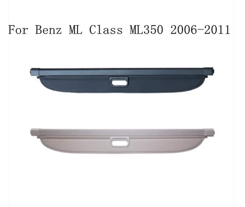 

JINGHANG Car Rear Trunk Security Shield Cargo Cover For 06-11 Benz ML Class ML300 ML350 ML500 2006-2011( black, beige)
