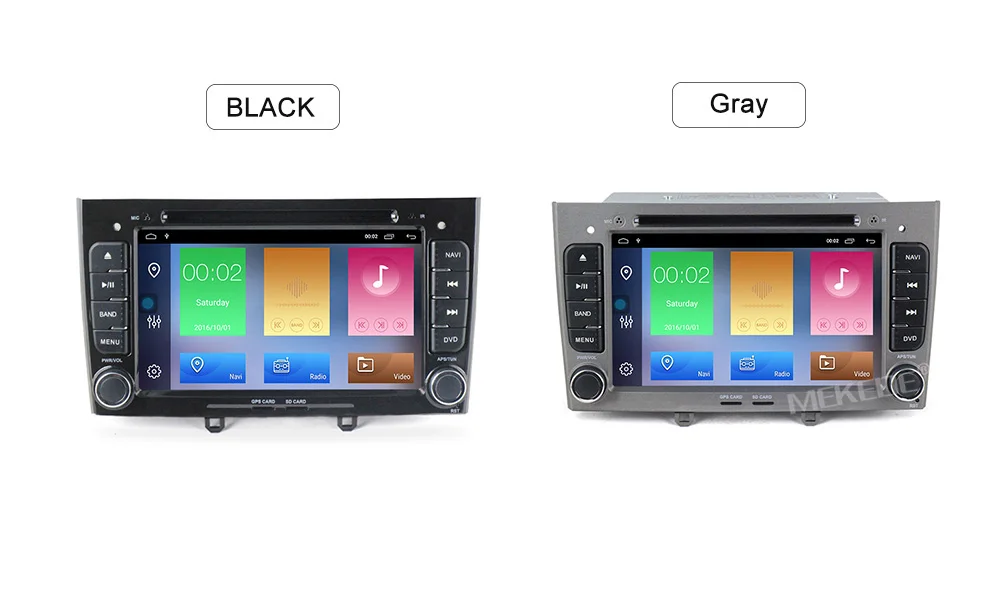 Perfect MEKEDE 2 din car dvd player Android 9.1 autoradio multimedia player for PEUGEOT 308 2007-2013,408 2011-2014 with gps navigation 6