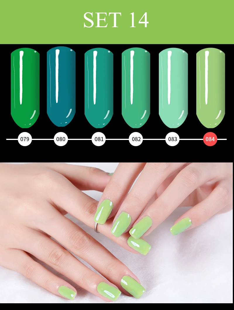 Lily Angel 7,3 мл Nail Art Дизайн Маникюр 110 Цвет Soak Off эмали гель для ногтей Светодиодный УФ гель лак для ногтей 39-76