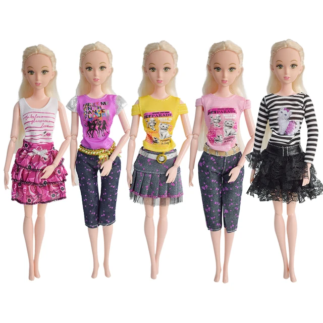 aliexpress com buy new 5 pcs lot barbie clothes fashion girl