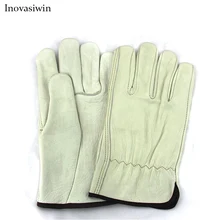 Leather layer wear-resistant non-slip protective gloves leather work welder protective gloves