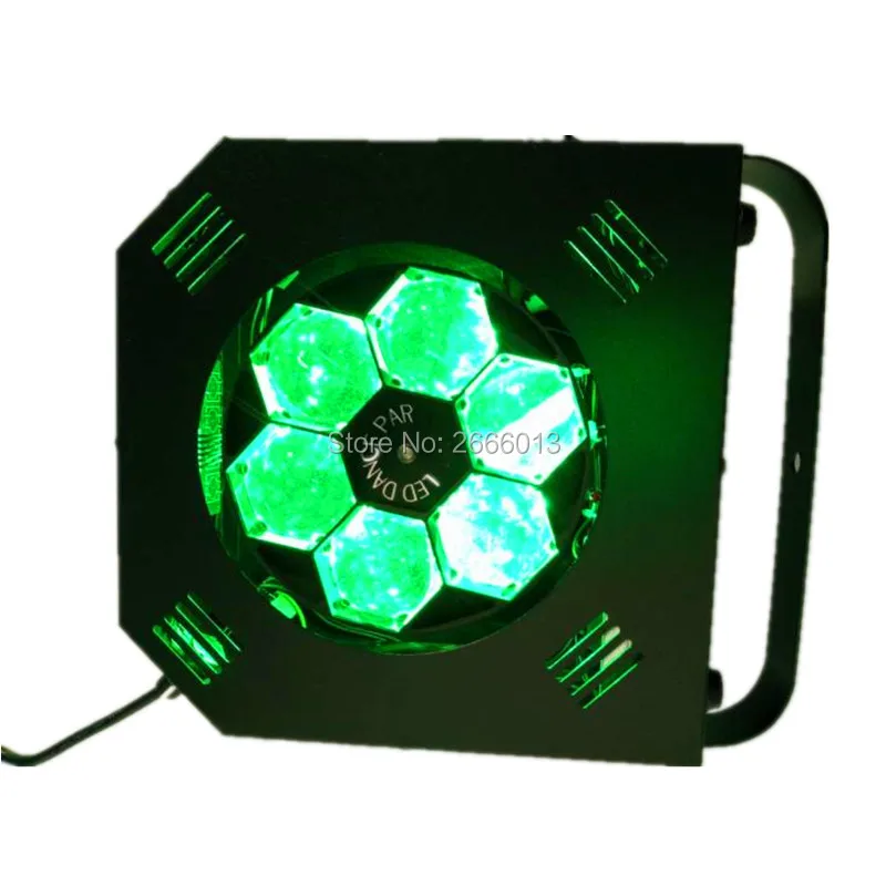 

HOT 100W LED Bee Eye Beam Light 6X15W RGBW 4IN1 DMX512 LED Scan Rotate Effect Lights For KTV Stage Party Wedding Events Lighting