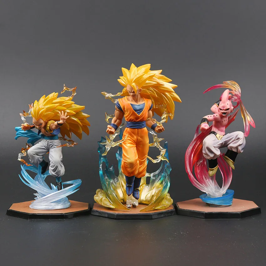 Majin Buu Goku Gotenks PVC figuras de acción Tamashii
