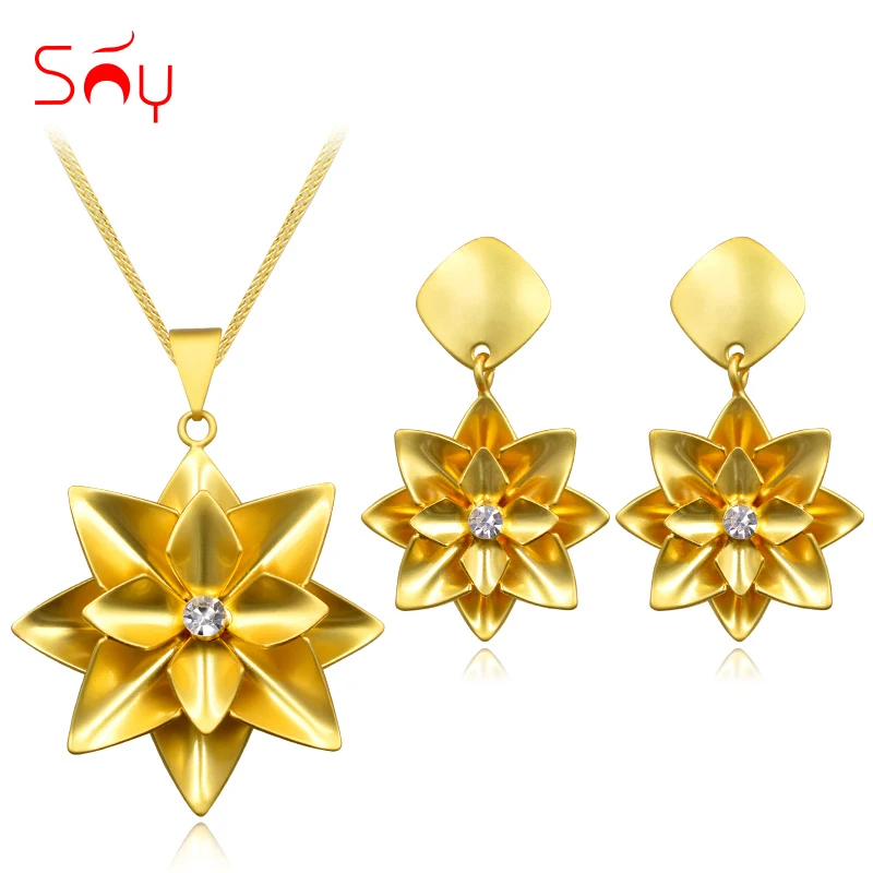 Ювелирные изделия Sunny Jewelry модные ювелирные 2021 женские серьги ожерелье с кулоном