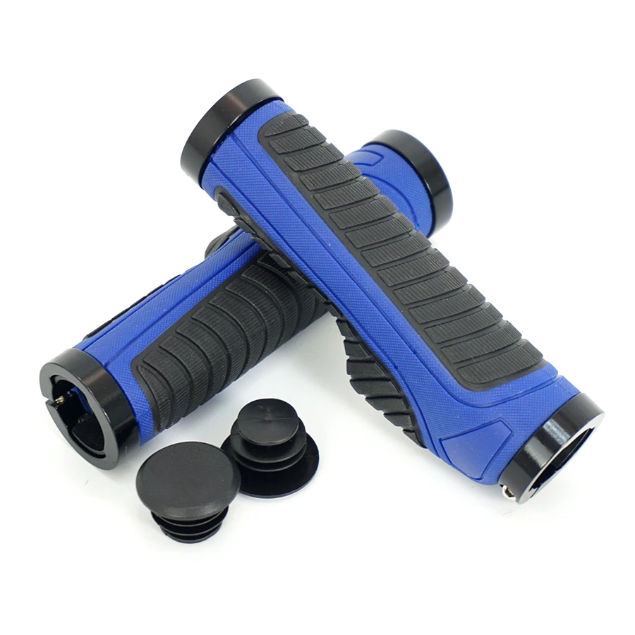 blue mtb grips