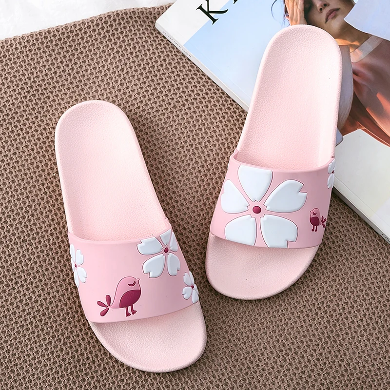 Летние женские шлепанцы унисекс с милым рисунком из мультфильма Альпака