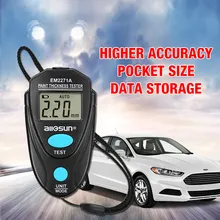 ALL SUN Upgrated Digital Thickness Gauge Fe/NFe 0.00-2.20mm Coating Meter Car Thickness Meter EM2271A