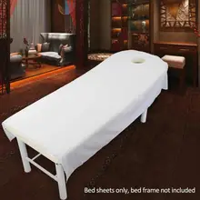 Косметический салон кровати простыни покрытие спа массаж лечение кровать листовое покрытие для стола с отверстием#06