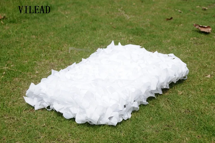 

VILEAD 5M x 8M (16.5FT x 26FT) Snow White Digital Camouflage Net Military Army Camo Netting Sun Shelter for Hunting Camping Tent