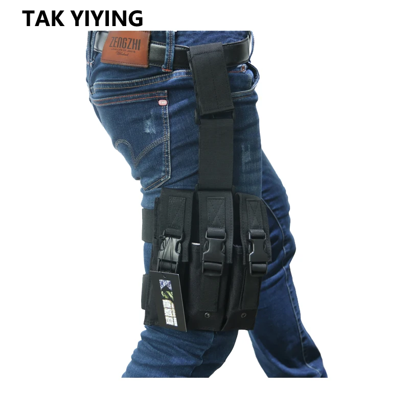 TAK YIYING тактический страйкбол Quick Release MP5 Drop Leg тройной маг Чехол держатель MOLLE Mag Чехол картридж Клип Чехол черный