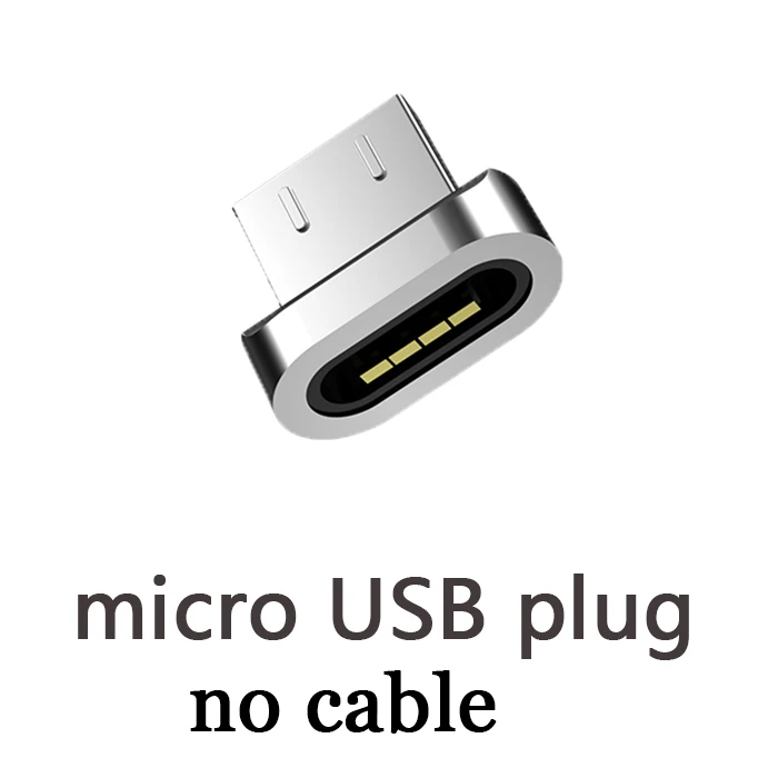 Магнитный кабель WSKEN X1 для iPhone, Магнитный зарядный кабель Micro USB, кабель usb type C USB C для samsung huawei 3A, быстрое зарядное устройство - Цвет: micro USB plug