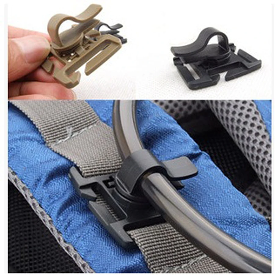10 قطع أداة تدوير البلاستيك outdoor التكتيكي مشبك أنبوب أنابيب المياه خرطوم كليب حامل ل حقيبة التخييم المشي FW008