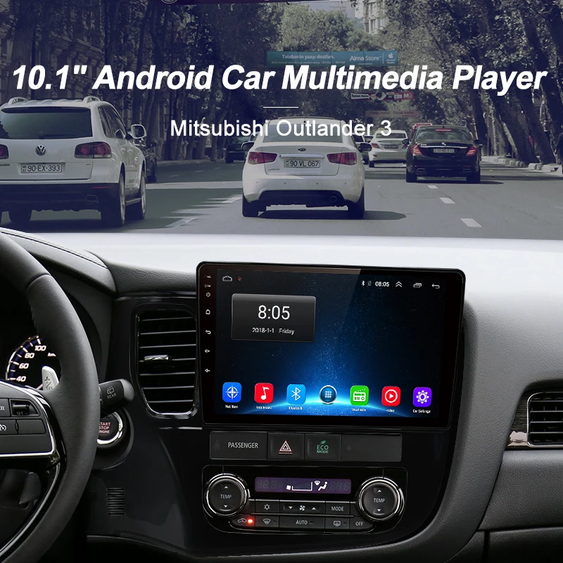 AWESAFE 2 din Android 8 1 автомобильный DVD плеер GPS для Mitsubishi Outlander 3 2012 2013 2014 2015 2016 2017 2018 стерео