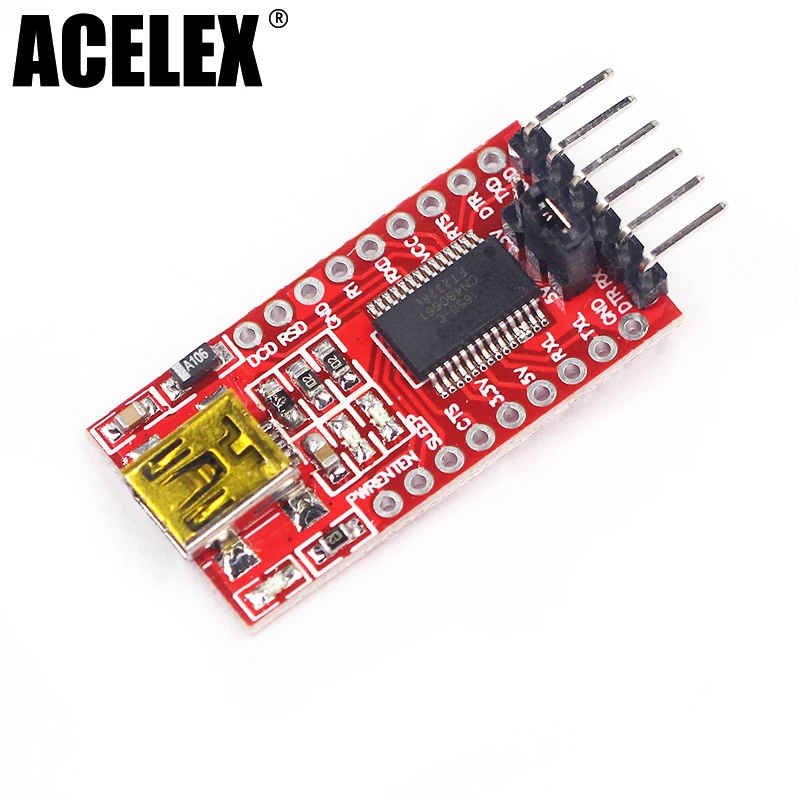 

5pcs FT232RL FT232 FTDI USB 3.3V 5.5V to TTL Serial Adapter Module for Arduino Mini Port FT232RL board