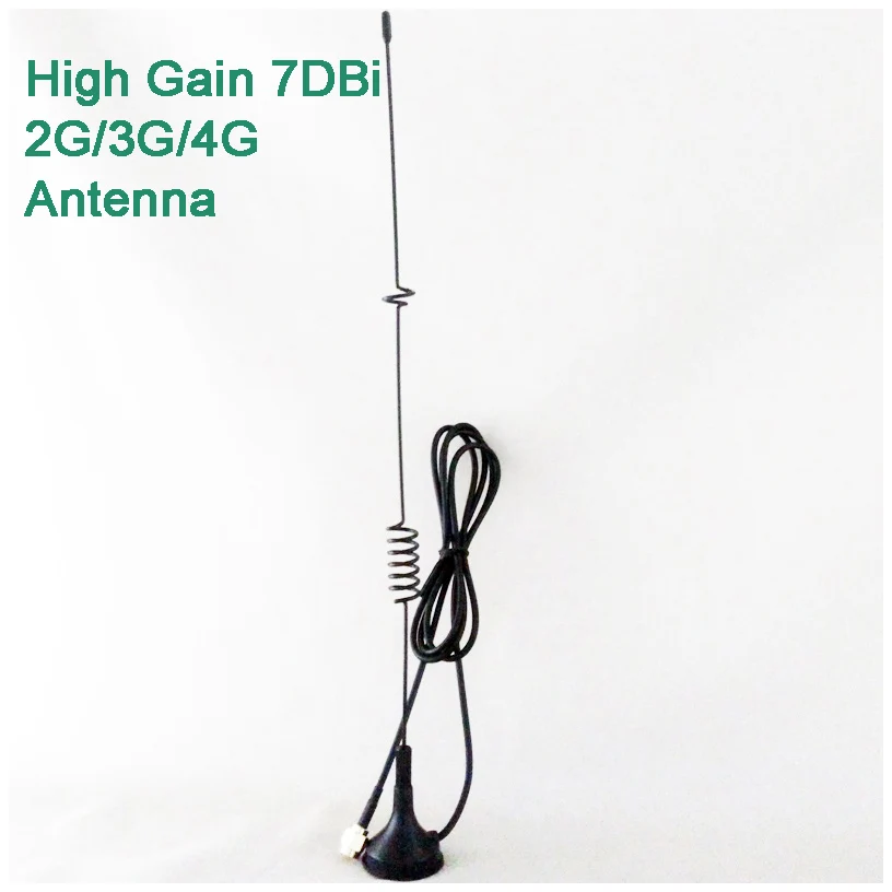 

694-2700MHz high gain 7DBi 2g 3g 4G antenna with SMA interface and magnetic base for 3g 4g routers