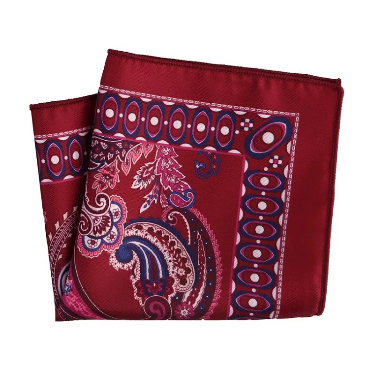 MPK-138pocket square Портной Смит стиль Hankies Яркие Красочные Пейсли карманные квадратные винтажные Платки Шарфы мужские карманные модные аксессуары - Цвет: MPK-138pocket square