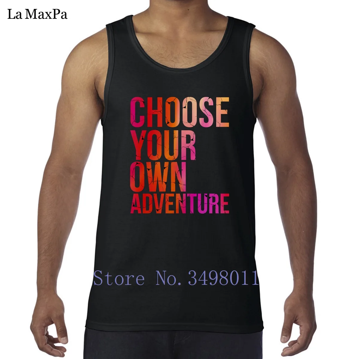 personalized slim Choose your own adventure colorful tank top for men Undershirt Great mens