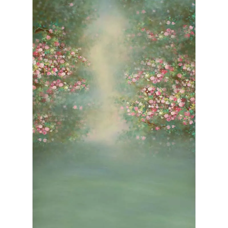 TR фоны для фотосъемки розовый цветок размытый боке путь дорога фото фон