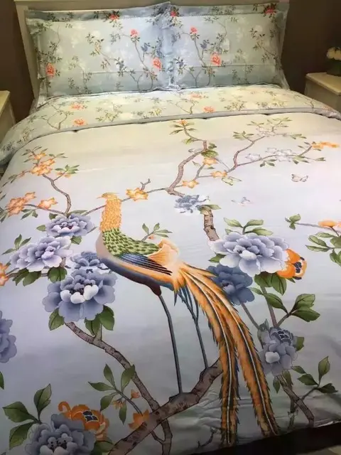 peacock print bedding set king size floral sheets duvet cover bed floral sheets full