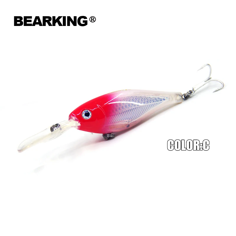 Retail Hot model,2015 good A+ fishing lures minnow,quality bearking professional shad.  8cm/14g,depth2-4m