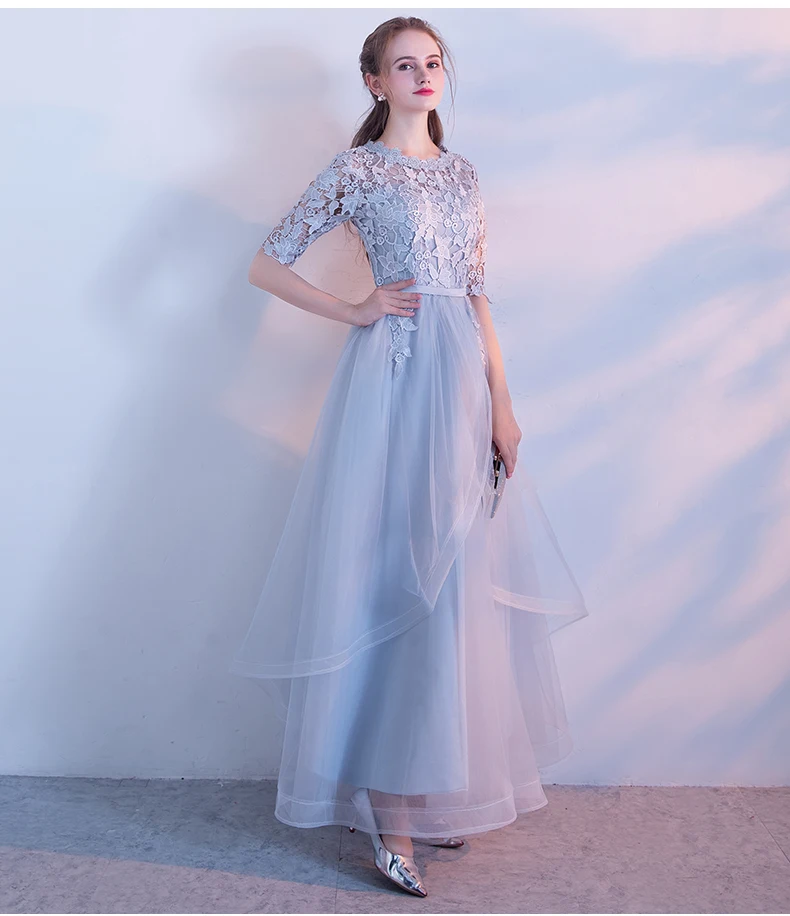 Lace evening dress longo 2019 graduation crystal decoration Prom party robe de soiree | Свадьбы и торжества