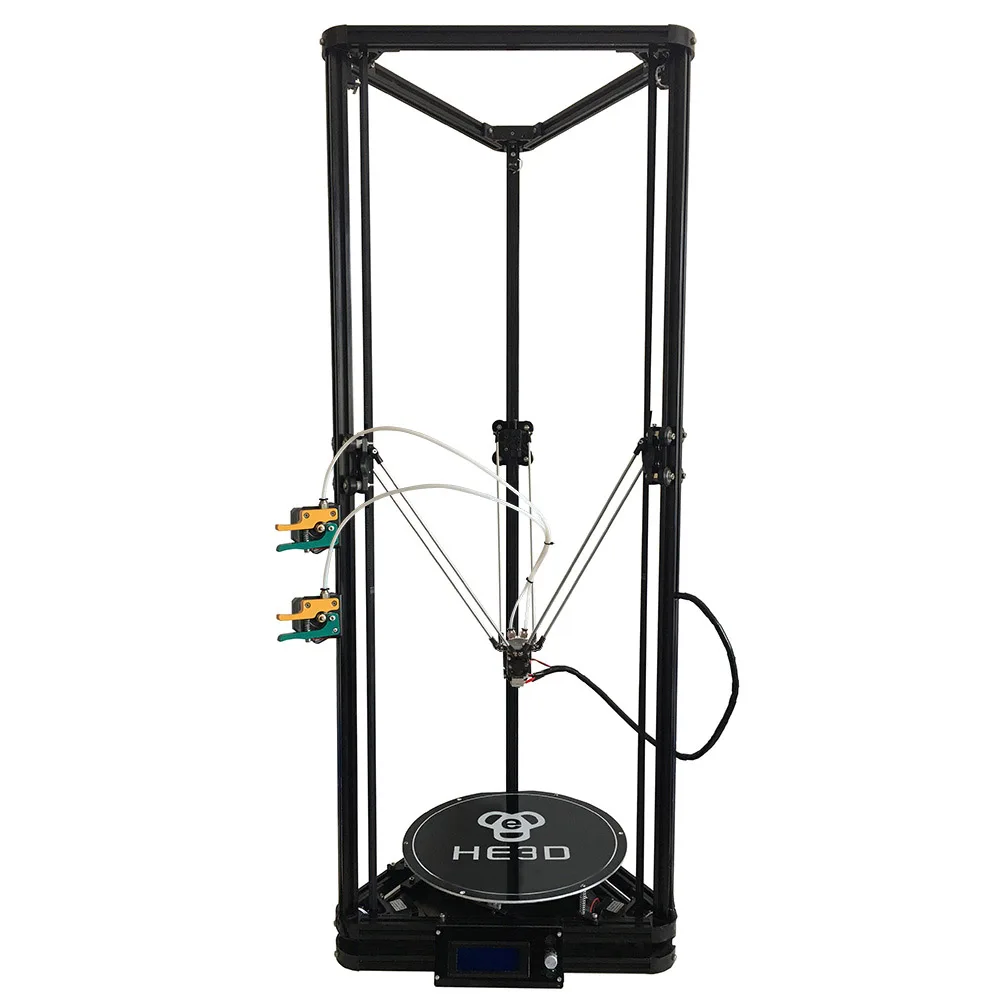 HE3D K280 Kossel delta 3D принтер, DC 24V400w мощность, большой размер печати, Высокая скорость, автоматический уровень, тепло кровать, поддержка мульти материал