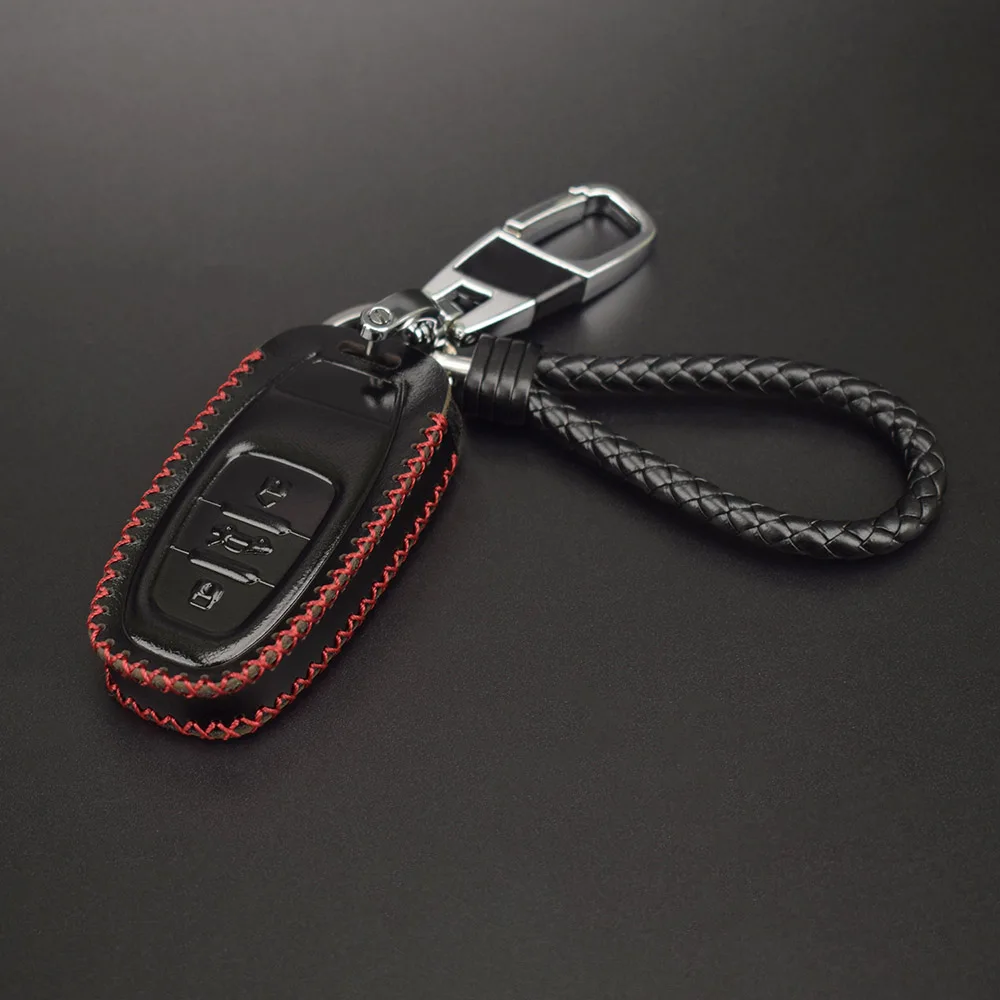 Luxury Leather 3 Buttons Car Key Case For Audi A1 A3 A4 A5 A6 A7 A8 B5
