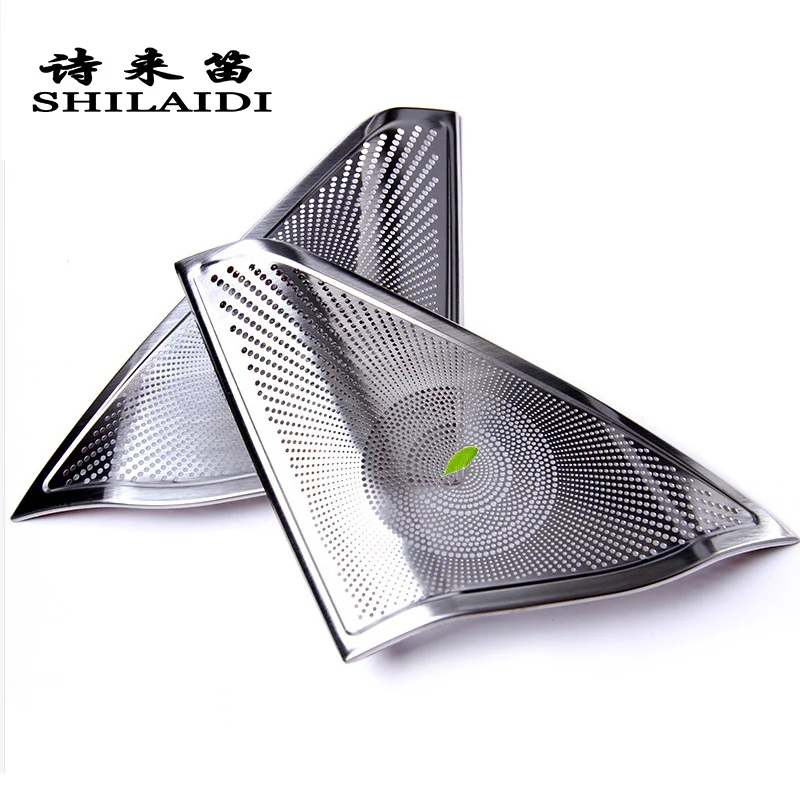  Car styling Door Stereo Speaker decoration auto Tweeter trim covers Stickers For Mercedes Benz E Cl