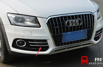 

ABS Plastic Chrome mirror and Matt Front Fog Light Lamp Cover Trim Fit For Audi Q5 2009-2011 car accessories