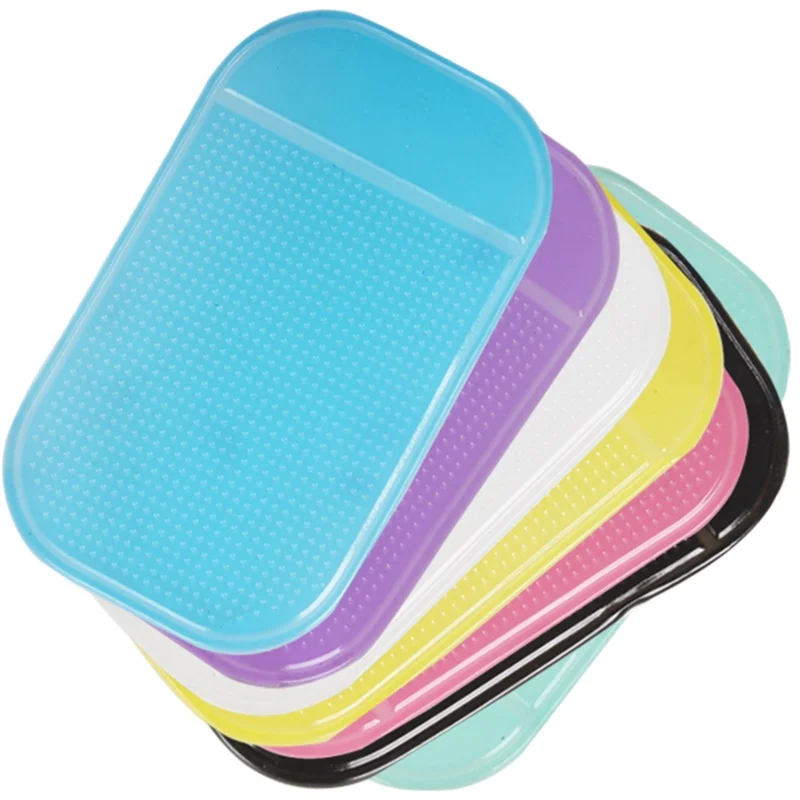 

Super Sticky Anti-slip Multi-functional Mat for Mobile Phone / Glasses / Card / Paper - 7 Optional Colors
