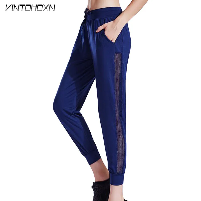 Women Sports Yoga Pants Long Running Workout Sweatpants High Waist